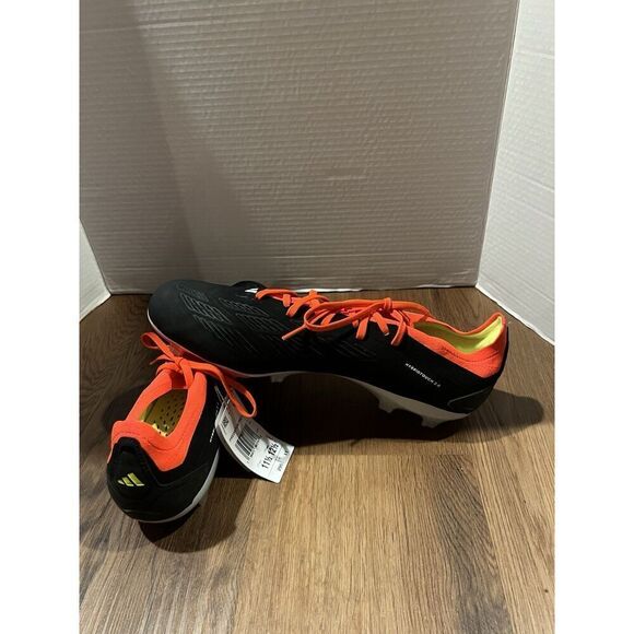 Adidas Predator Pro FG Boots US M11.5 W12.5 Black/White/Red IG7777 Football Lace